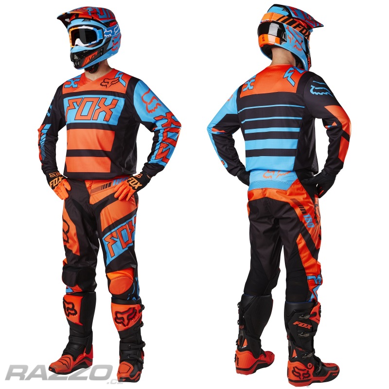 Dětský komplet na motokros čtyřkolky bmx FOX 180 Youth Jersey + Pant