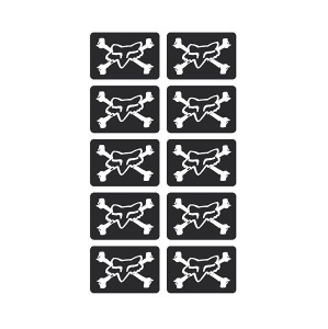 Nálepka FOX Racing Mini Skulls Stickers Sheet Black