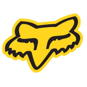 Nálepka FOX Racing Head Sticker 1,75&quot; Yellow