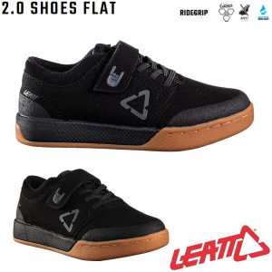 Dětské boty na kolo Leatt MTB 2.0 Flat Junior Shoe Black 2024
