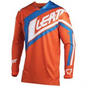 Pánský MX dres LEATT GPX 4.5 Lite Jersey Orange Denim