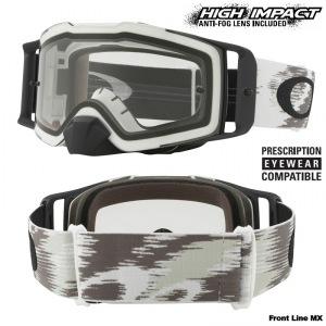 MX brýle Oakley Front Line MX Matte White Speed Goggle