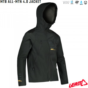 Bunda na kolo Leatt MTB 4.0 All-Mtn Jacket Black 2022