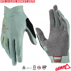 Dámské rukavice na kolo Leatt MTB 1.0 GripR Glove Womens Pistachio 2023