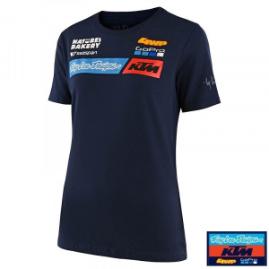 Dámské tričko TroyLeeDesigns KTM Team Womens Tshirt Navy 2021