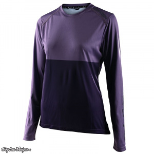 Dámský dres na kolo TroyLeeDesigns Womens Lilium LS Jersey Orchid Purple 2022