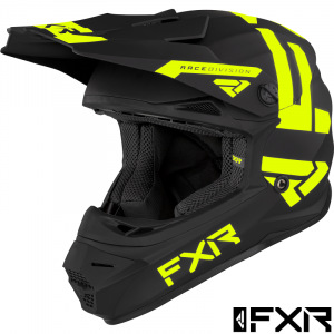 Dětská helma na motokros FXR Youth Legion Helmet HiVis 2022