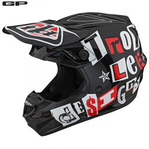 Dětská helma na motokros TroyLeeDesigns Youth GP Helmet Anarchy Black 2022