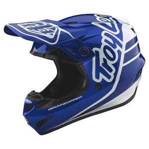 Dětská helma na motokros TroyLeeDesigns Youth GP Helmet Silhouette Navy White 2021