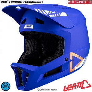 Dětská integrální MTB helma LEATT MTB 1.0 Gravity Junior Helmet V24 UltraBlue 2024