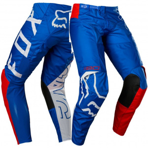 Dětské kalhoty na motokros FOX 180 Pant Youth Skew White Red Blue 2022