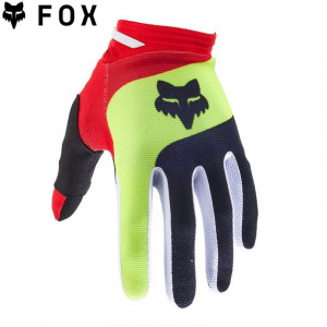 Dětské rukavice FOX Youth 180 Ballast Glove Black Red 2024