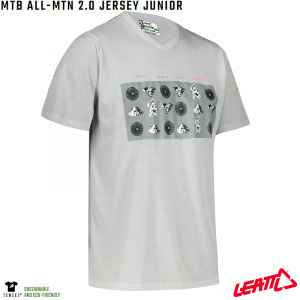 Dětský dres na kolo Leatt MTB 2.0 All-Mtn Junior Jersey Steel 2022