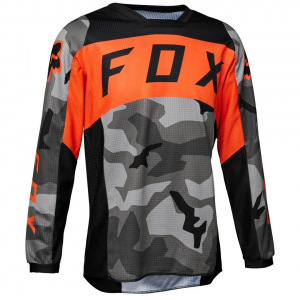 Dětský dres na motokros FOX 180 Jersey Youth BNKR Grey Camo 2023