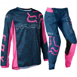 Dětský komplet na motokros FOX 180 Youth Girls Skew Dark Indigo 2022