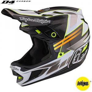 Downhill helma TroyLeeDesigns D4 Carbon Helmet MIPS Saber Gray 2023