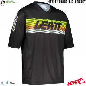 Dres na kolo Leatt MTB 3.0 Enduro Jersey Black 2022