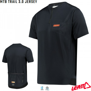 Dres na kolo Leatt MTB 3.0 Trail Jersey Black 2022