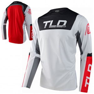 Dres na kolo TroyLeeDesigns Sprint Jersey Fractura Charcoal Glo Red 2022