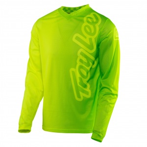 Dres TroyLeeDesigns GP AIR Jersey 50/50 Flo Yellow Green 2017