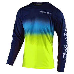 Dres TroyLeeDesigns GP AIR Jersey Stain´D Navy Yellow 2020