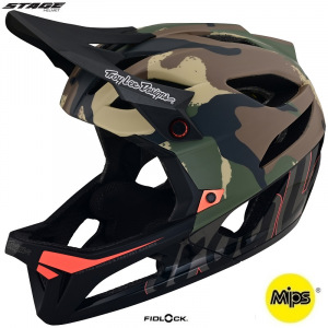 Integrální MTB helma TroyLeeDesigns Stage Helmet Signature Army Green 2023