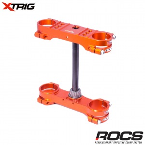 Kompletní brýle XTRIG ROCS TECH Triple Clamps KTM SX85 03-24 / Husqvarna TC85 15-24 Orange