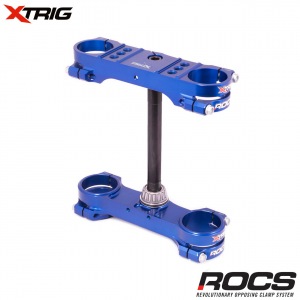 Kompletní brýle XTRIG ROCS TECH Triple Clamps KTM SX85 03-24 / Husqvarna TC85 15-24 Blue