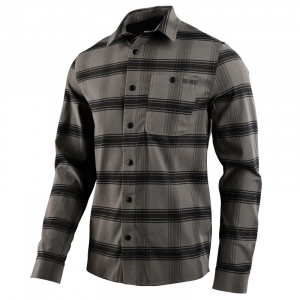 Košile na kolo TroyLeeDesigns Grind Flannel Stripe Carbon 2023