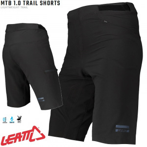 Kraťasy na kolo Leatt MTB 1.0 Trail Short Black 2022