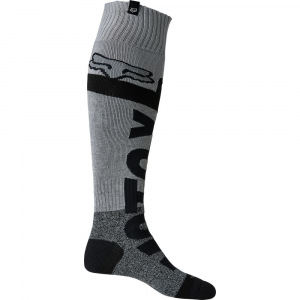 Moto ponožky FOX Coolmax Thick Sock Trice Black Grey 2022
