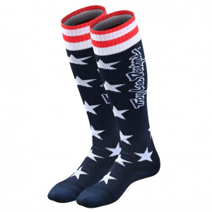 Moto ponožky TroyLeeDesigns GP MX Coolmax Thick Sock Liberty Navy