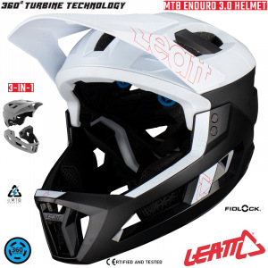 MTB helma LEATT MTB Enduro 3.0 V23 White