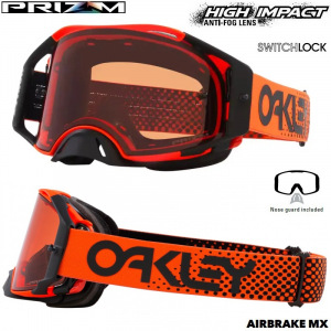 MX brýle Oakley Airbrake Prizm MX Moto Orange B1B Goggle
