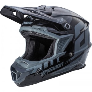 MX helma ANSWER AR-1 Helmet Grey Black 2018