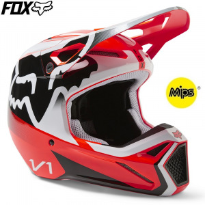 MX helma FOX V1 LEED Helmet Flo Red 2023