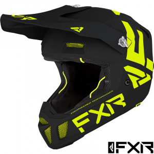 MX helma FXR Clutch CX Helmet Black HiVis 2022