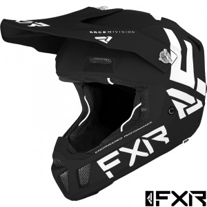 MX helma FXR Clutch CX Helmet Black White 2022