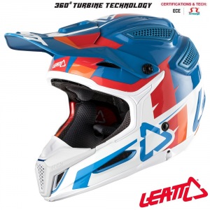 MX helma Leatt GPX 5.5 Composite V10 Blue White 2018