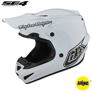 MX helma TroyLeeDesigns SE4 Polyacrylite Mono White 2022