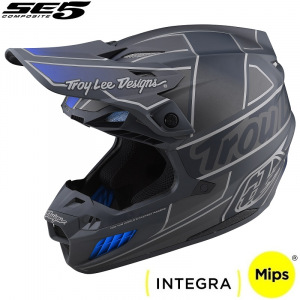 MX helma TroyLeeDesigns SE5 Composite Helmet Team Gray