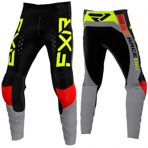 MX kalhoty FXR Clutch Pro MX Pant Grey Black HiVis 2022
