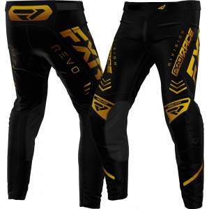 MX kalhoty FXR Revo MX Pant Black Gold 2024
