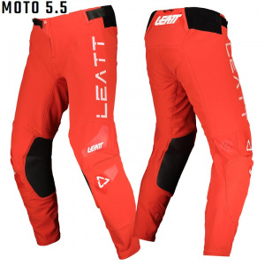 MX kalhoty LEATT Moto 5.5 I.K.S. Pant Red 2022