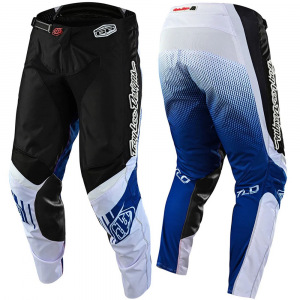 MX kalhoty TroyLeeDesigns GP Pant Icon Black Blue 2023