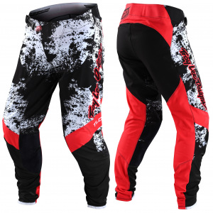 MX kalhoty TroyLeeDesigns SE Ultra Pant Grime Black Rocked Red 2022