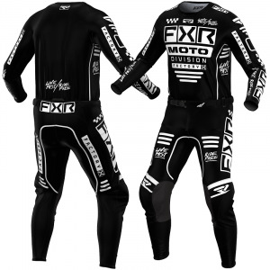 MX komplet FXR Podium Gladiator MX Kit Black White 2024
