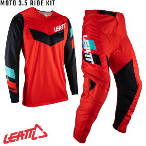 MX komplet LEATT Moto 3.5 Ride Kit Red 2023