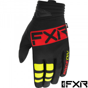 MX rukavice FXR Prime MX Glove Black Nuke Red 2022