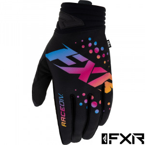 MX rukavice FXR Prime MX Glove Black Orange Burst 2022
